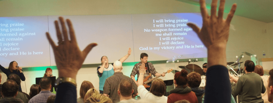 by any means worship hands raised