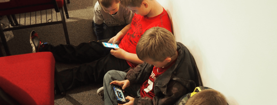 consider kids on phones