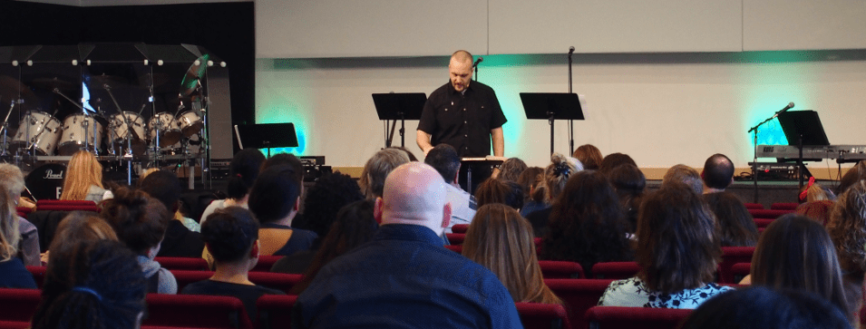 prize Pastor Matt preaching