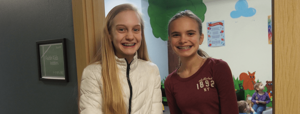 prize two girls smiling
