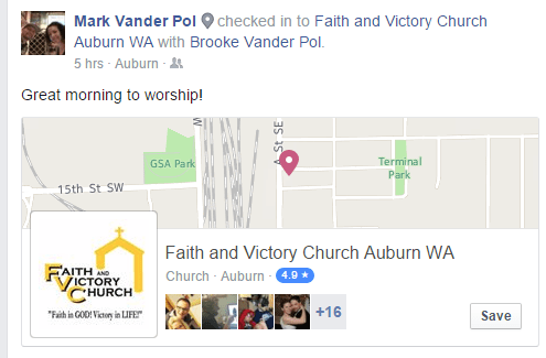 check in to church