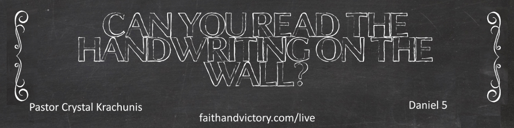 handwriting on the wall