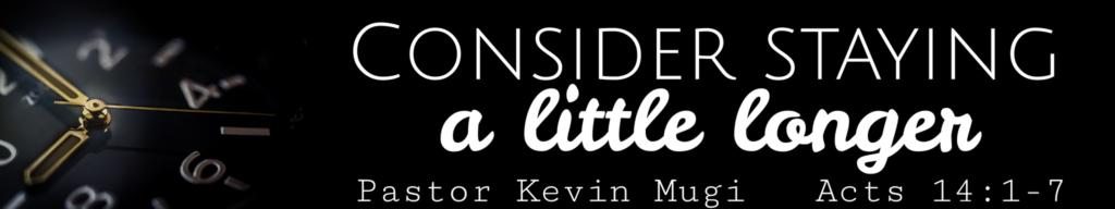 consider staying