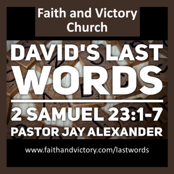 David's Last Words Verse WS