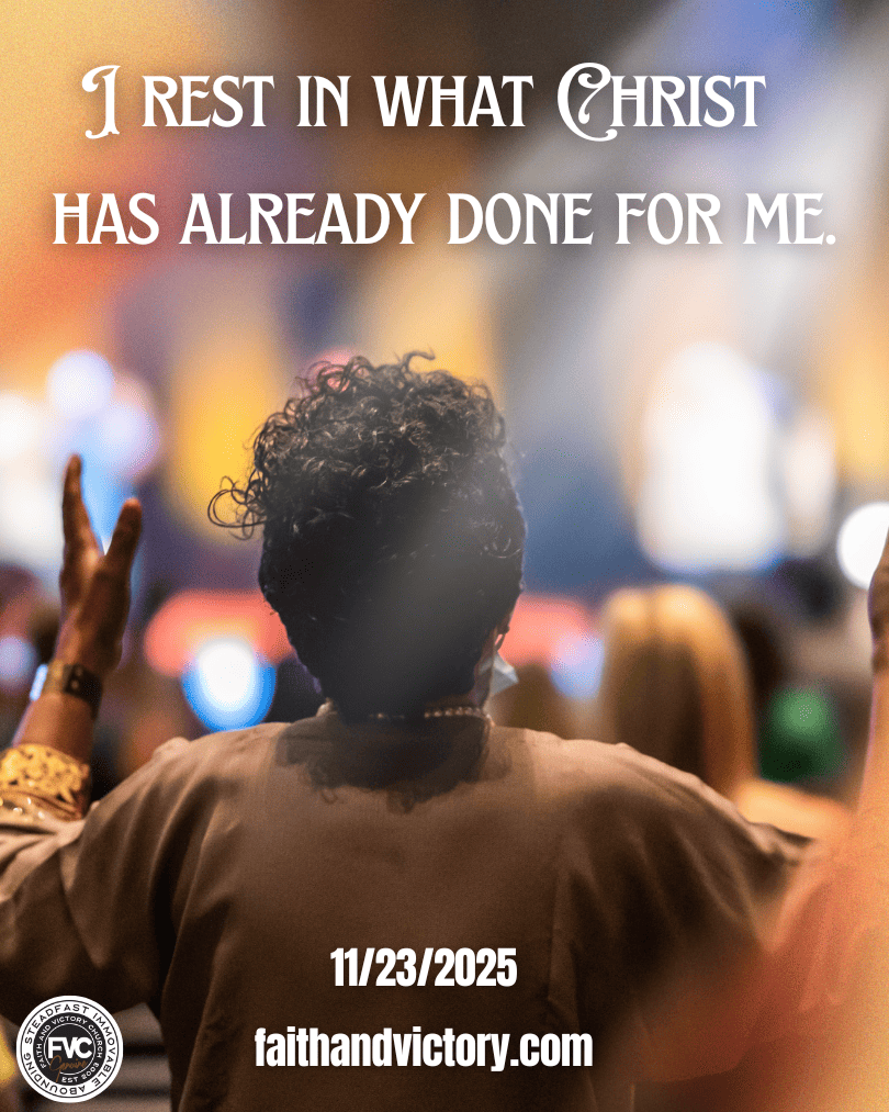 I rest in what Christ Has Already Done for Me (2)