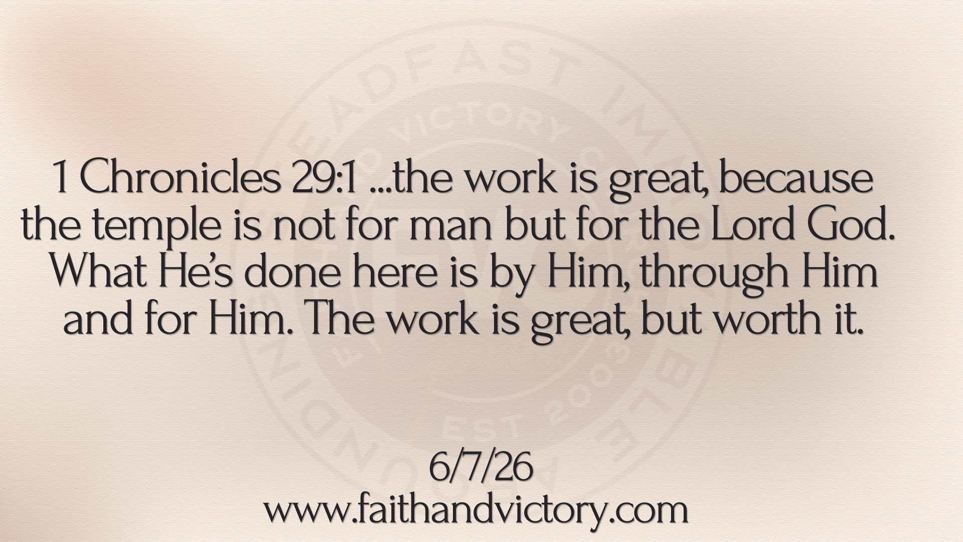 The Work is Great (6)